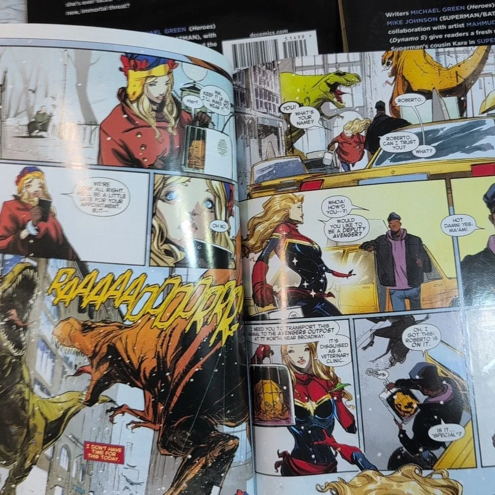 Lot‎ Of 4 Captain Marvel Supergirl Marvel Comics DC Comics Illustrated